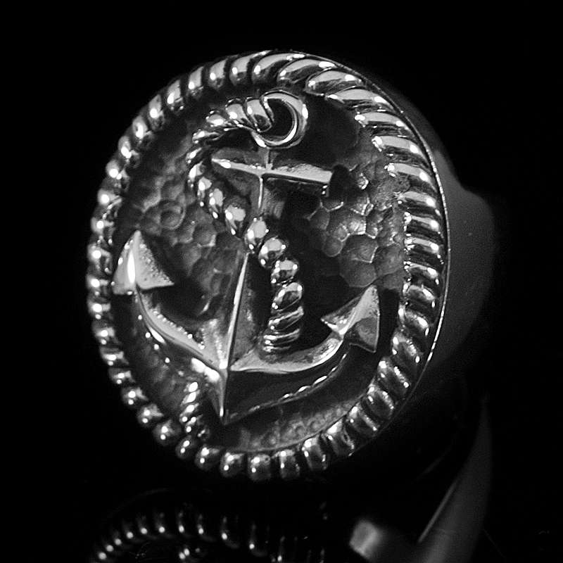 Anker Ring (Seemannsgarn big) aus Ag 935er Silber