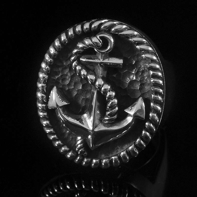 Anker Ring (Seemannsgarn big) aus Ag 935er Silber