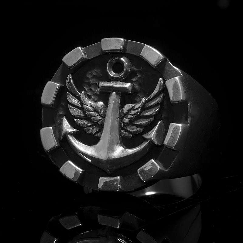 Anker Ring Himmelslotse big aus 935er Silber