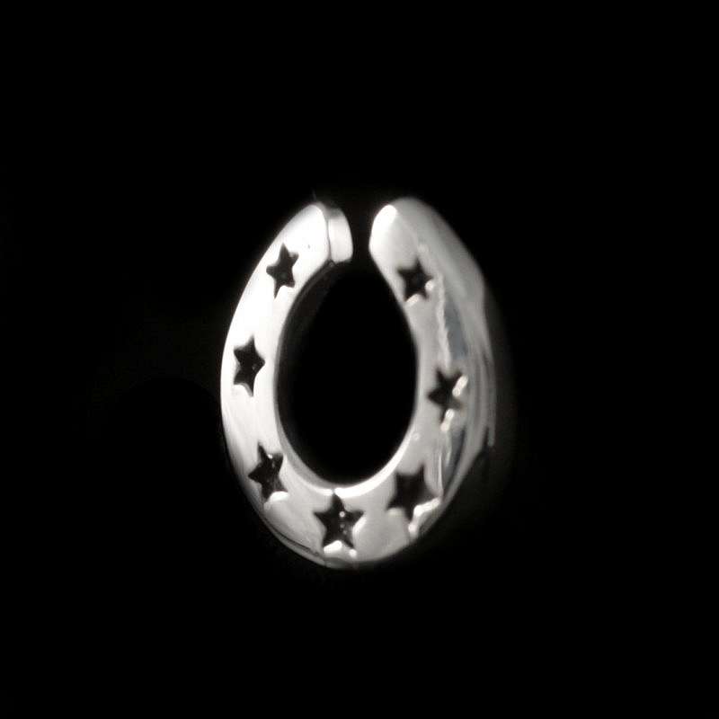 Rockabilly Hufeisen Ohrstecker aus Ag 925er Sterlingsilber