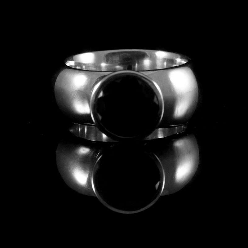 Silberring mit Spinell oder Zirkonia