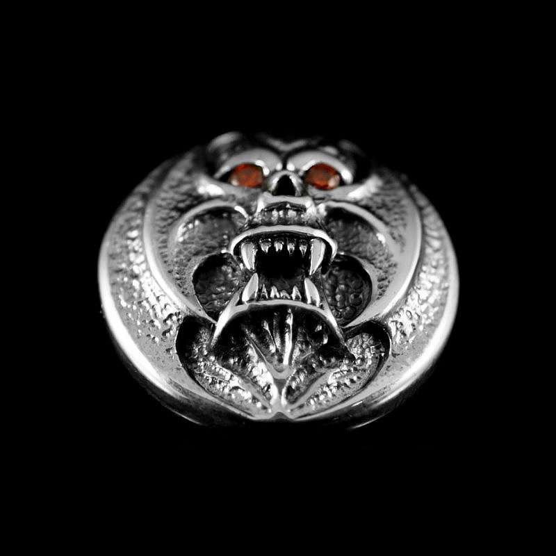 Schraubniete Totenkopf mit Zirkonia aus Sterlingsilber