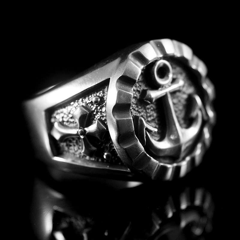 Anker Schmuck Ring Glaube Liebe Hoffnung - Poller klein