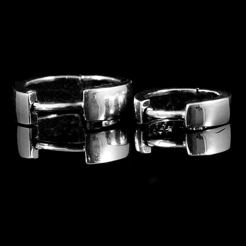 Schlichte Creole in 2 Gren aus Ag 925 Sterlingsilber