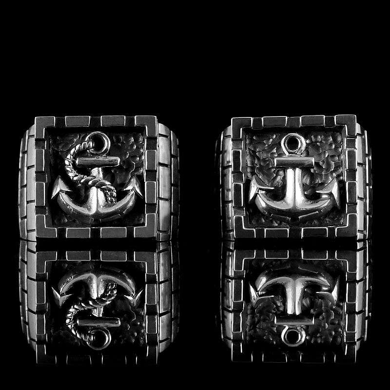 Ankerring (Smutje big) aus 935er Silber mit oder ohne Tau