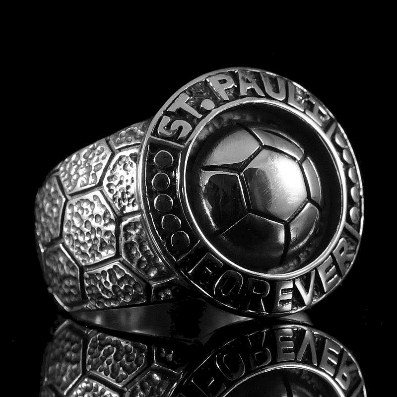 Fuball Ring St. Pauli aus 935er Silber