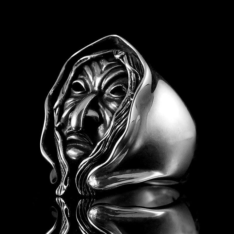 Massiver Hexenring aus 935er Silber