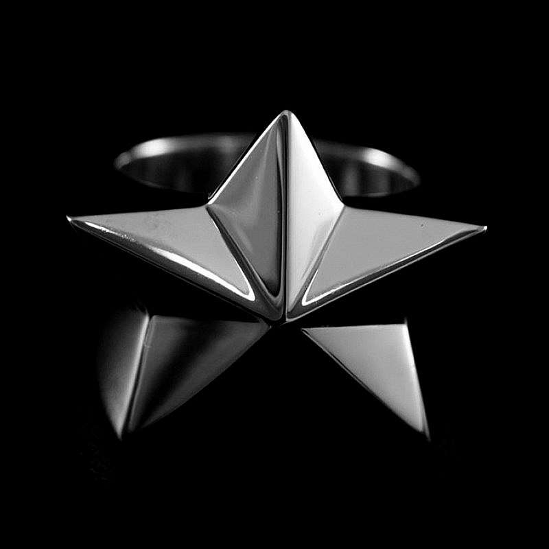 Nautical Star Rockabilly Schmuck Stern Ring aus 935er Silber
