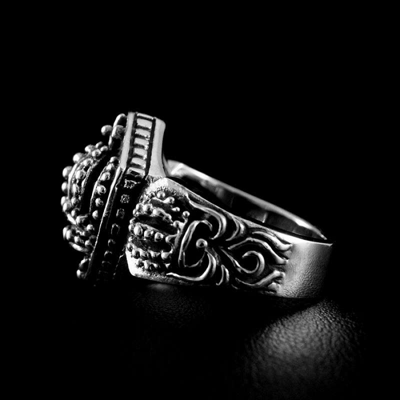 Kronenring aus Ag 925er Sterlingsilber