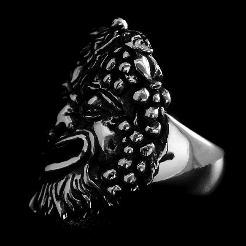Bacchus Weingott Ring 935er Silber