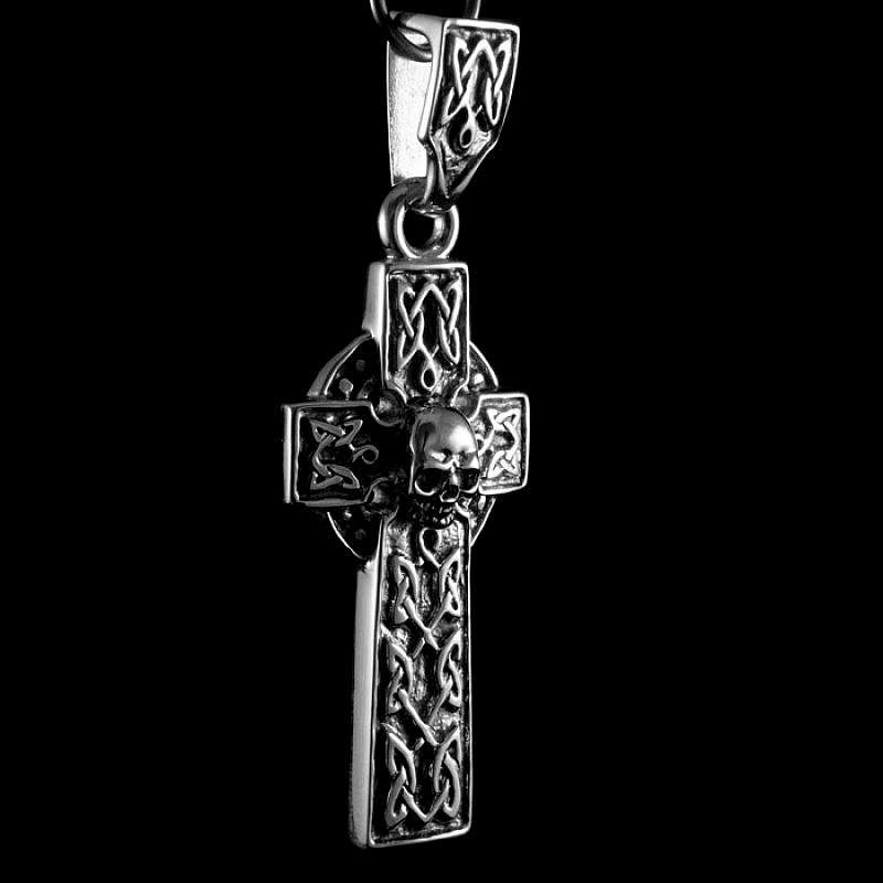 Keltisches Kreuz Totenkopfanhnger