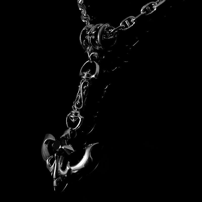 Anhnger Anker mit Verzierungen aus Silber