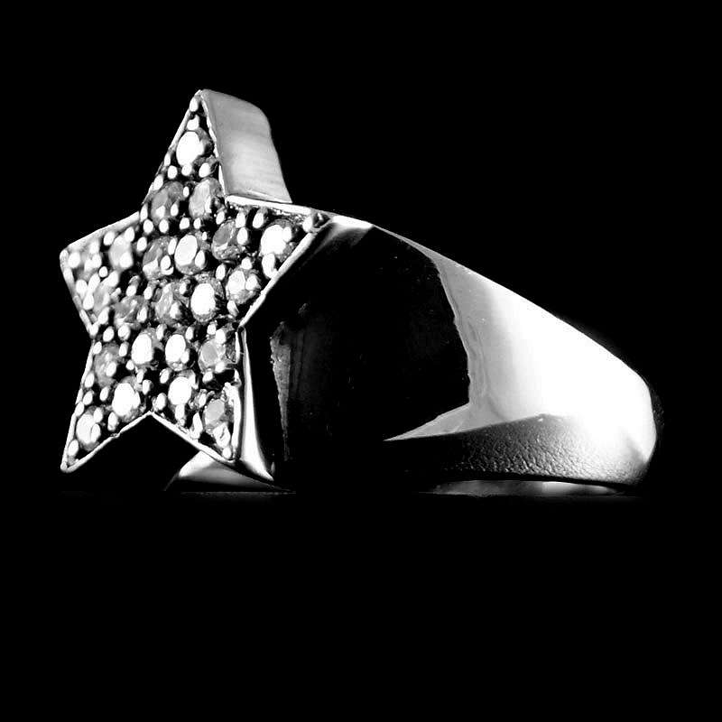 Rockabilly Schmuck Ring mit Zirkonia