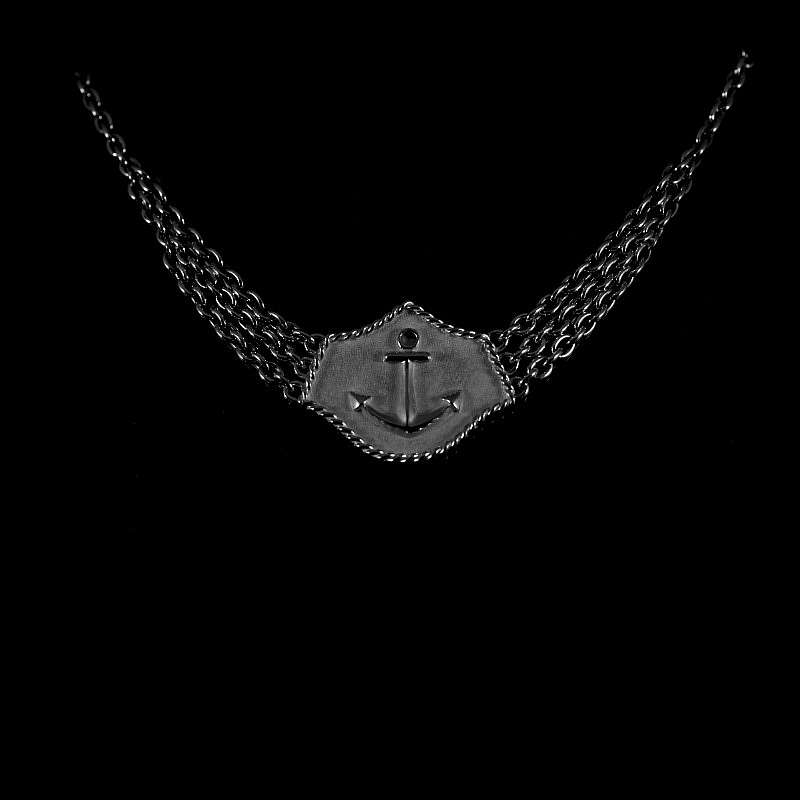 Collier mit Anker aus Silber
