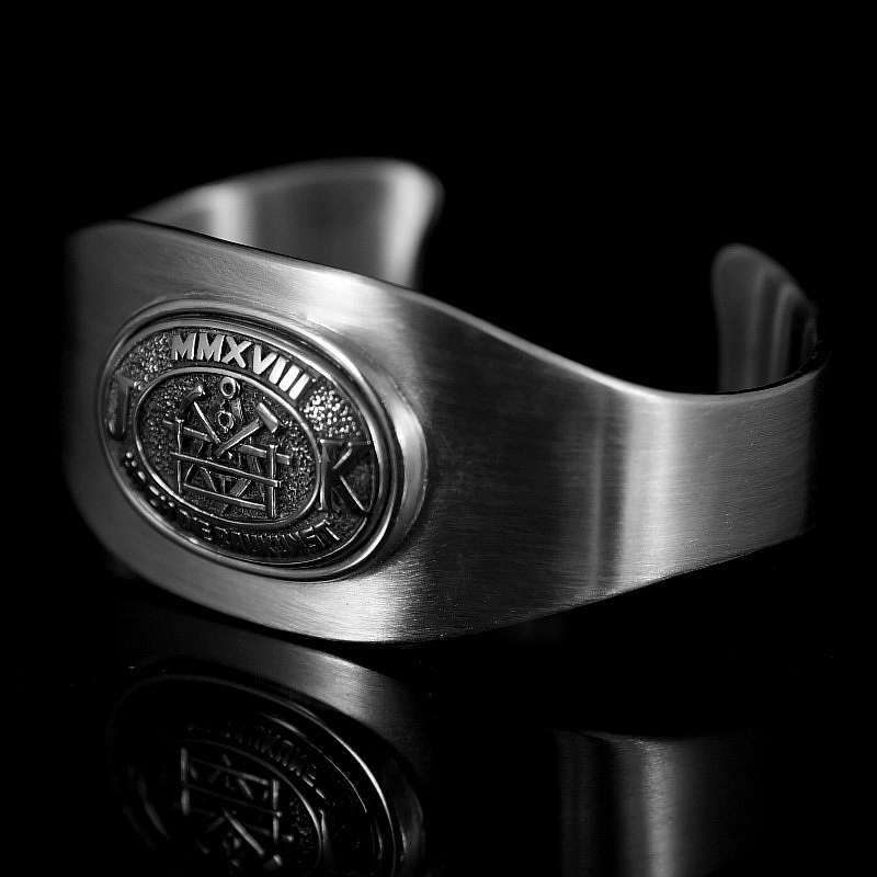 Armreif Baukunst aus 935er Silber