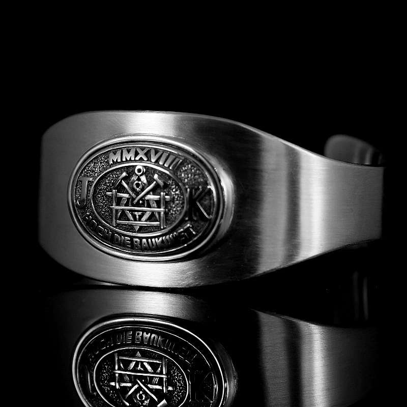 Armreif Baukunst aus 935er Silber