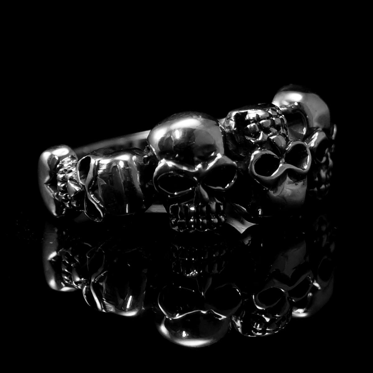 Biker Schmuck Skullringe aus Silber