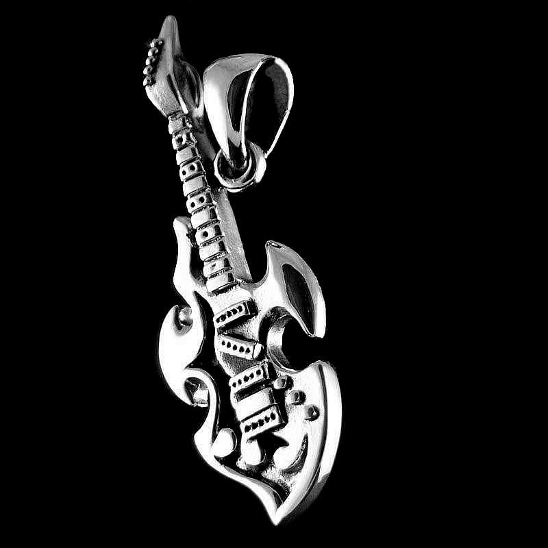 Silberschmuck Anhnger mit Gitarre aus AG 925er Silber