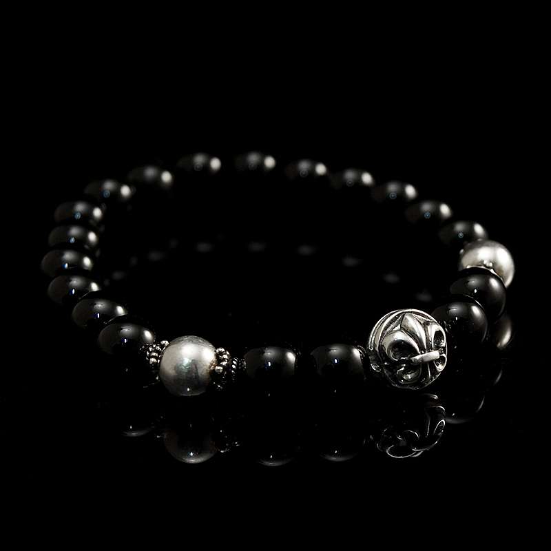 Bikerschmuck Kugelarmband divers Fleur de Lis