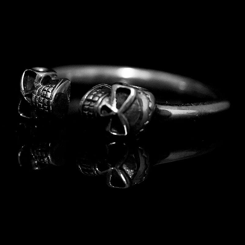 Bikerschmuck offene Skullringe