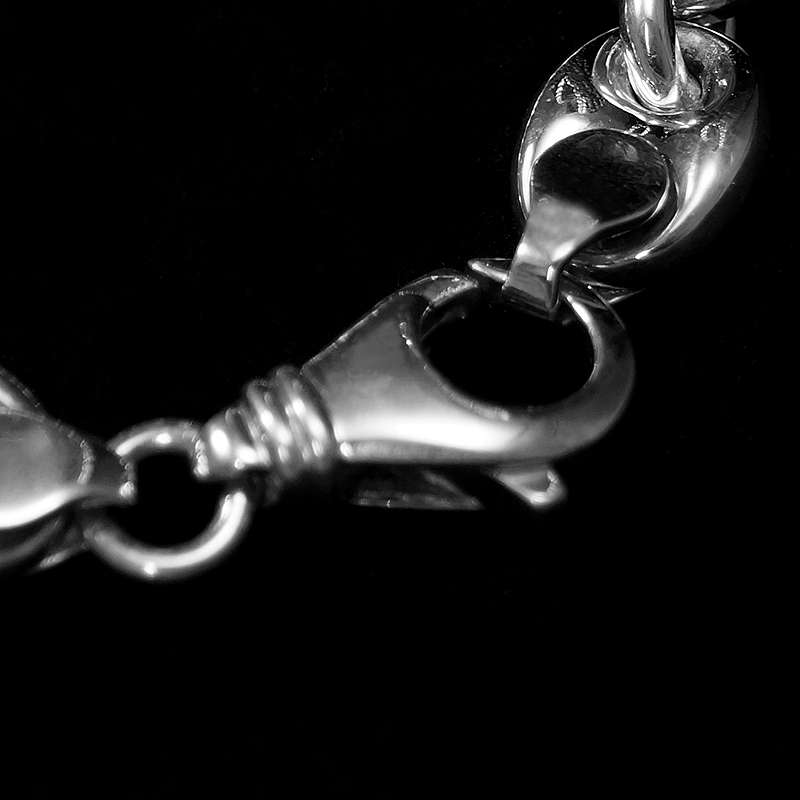 Massives Bohnen Armband 16,5 mm