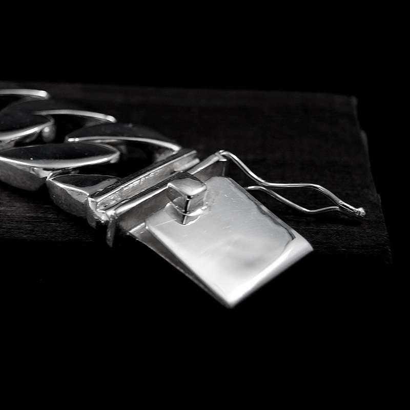 Panzerarmband 25mm breit aus 935er Silber Massiv