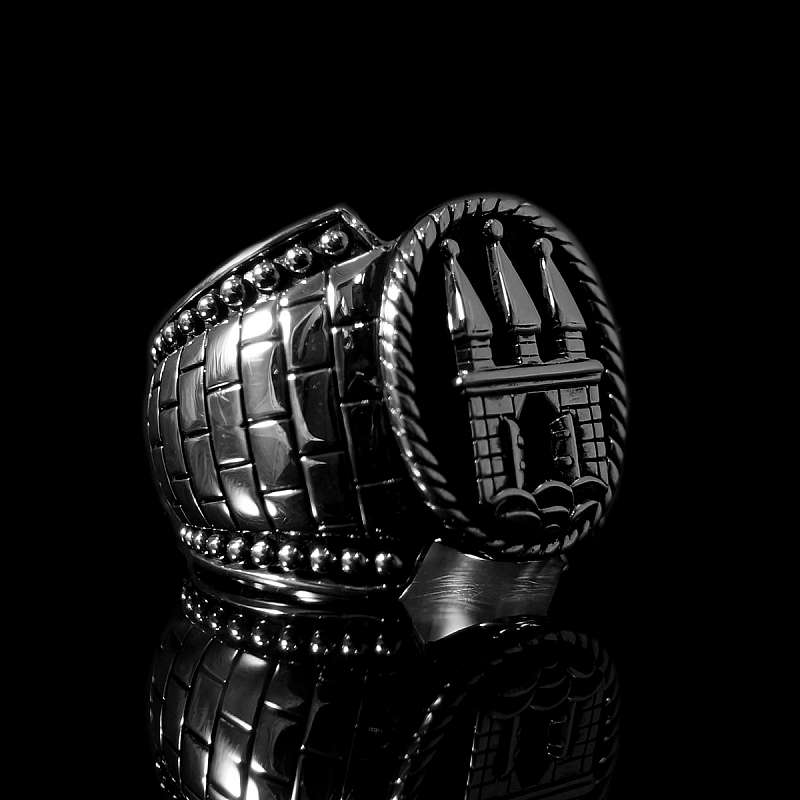 Ringe aus Silber mit Hamburg Wappen