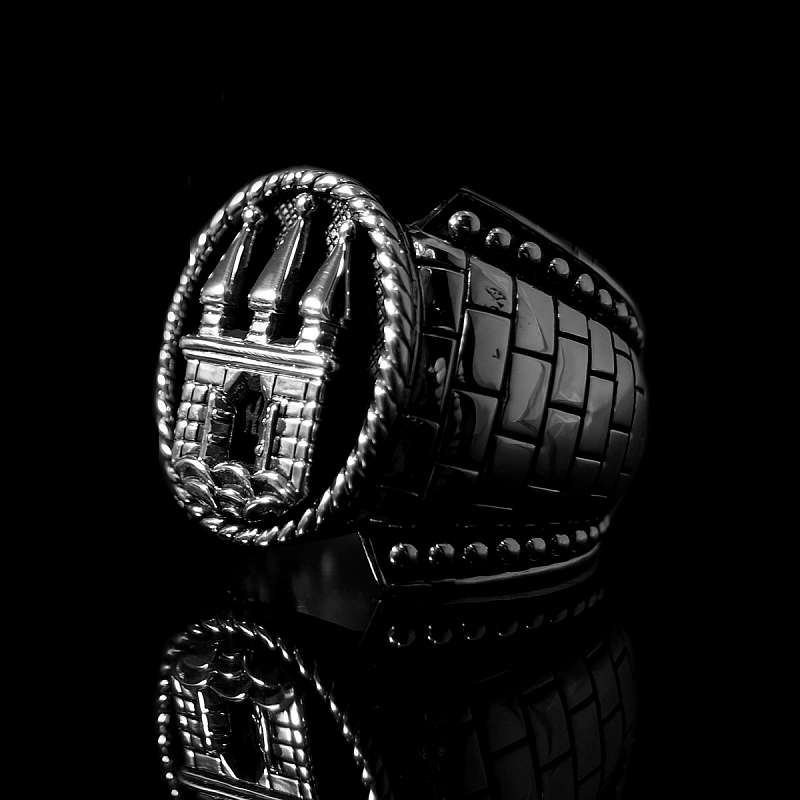 Ringe aus Silber mit Hamburg Wappen