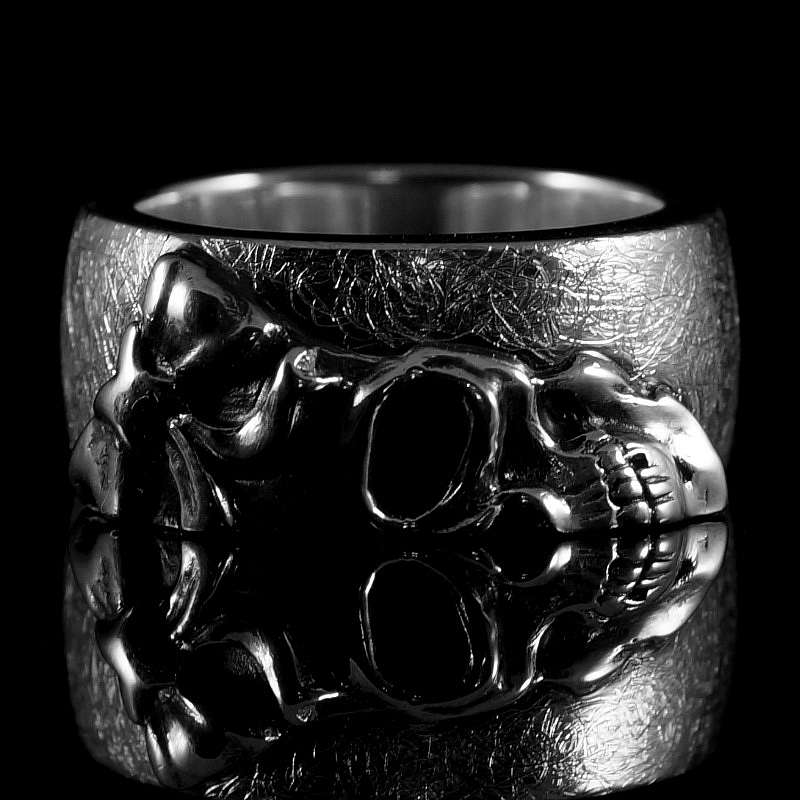 Totenkopf Eheringe Handgefertigt