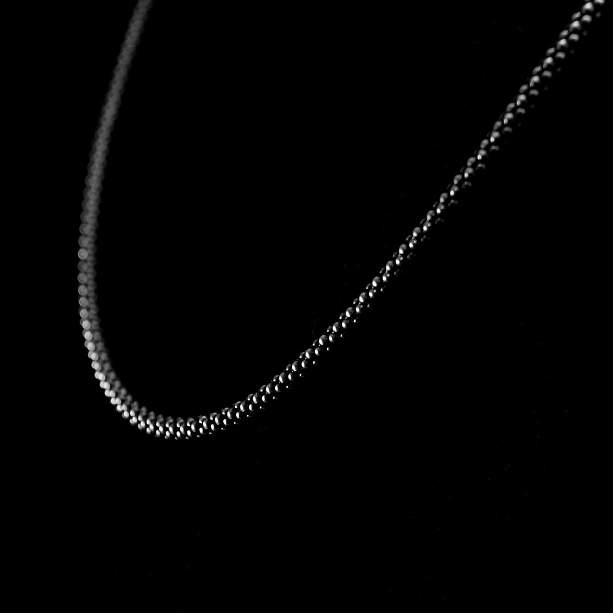 Zierliche Popcorn Kette 3mm Sterling Silber 925er