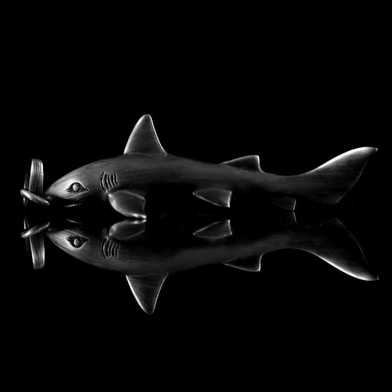 Anhnger Hai handgearbeitet 935er Silber