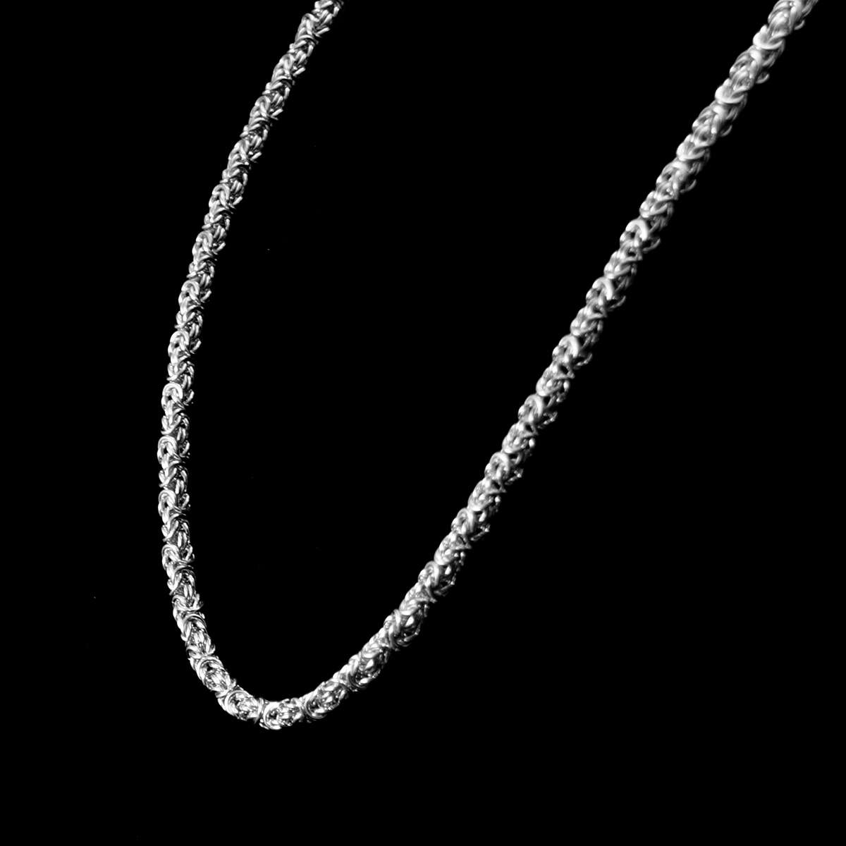 Handgefertigte Knigskette aus Sterling Silber 5,3 mm