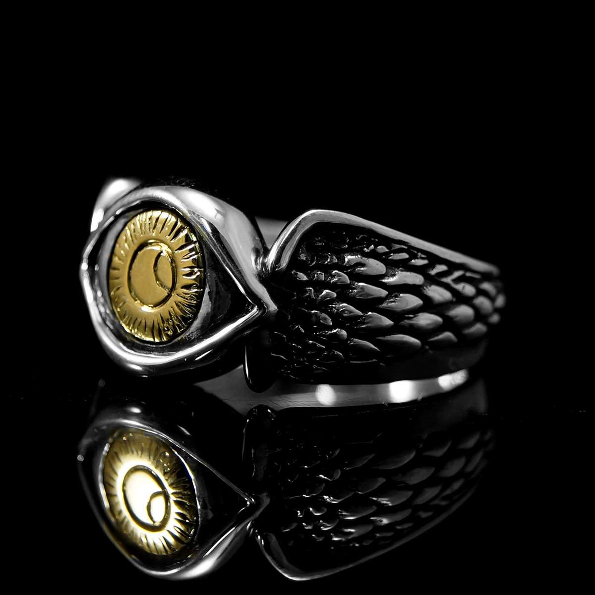 Hochzeitsringe mit Auge aus Gold mit Flgel