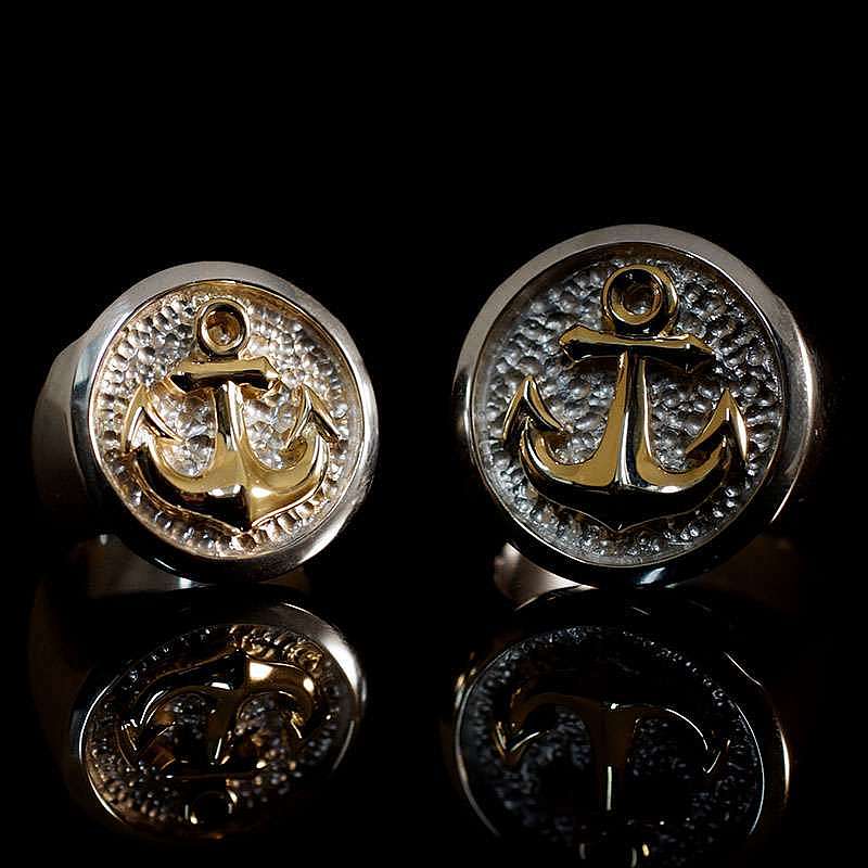 Hochzeitsringe, Trauringe mit Anker