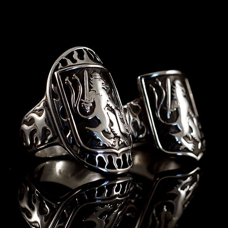 Trauringe, Hochzeitsringe, Eheringe mit Wappen in 935er Silber