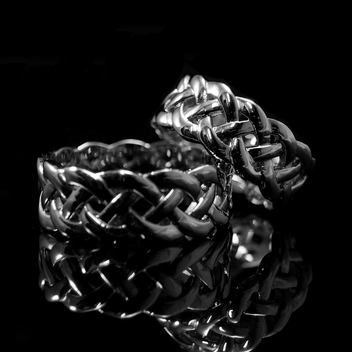 Keltische Hochzeitsringe, Eheringe aus Platin