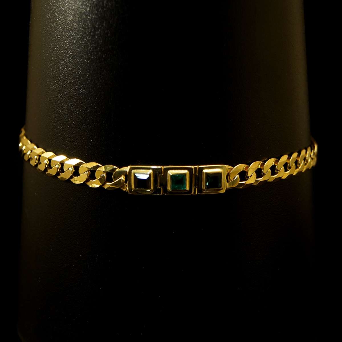 Kette mit Monatssteinen aus Gold