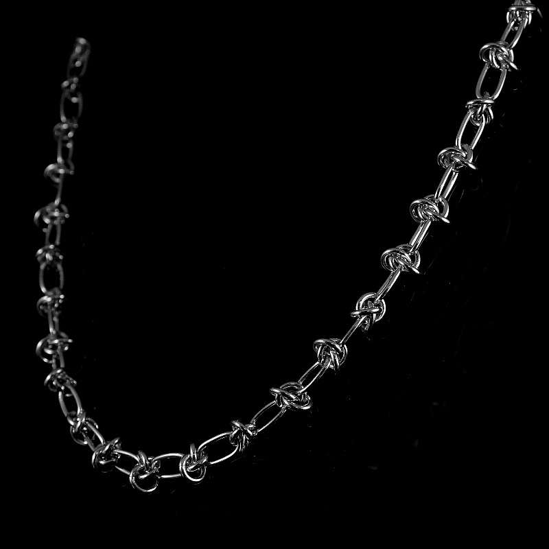 Knotenkette aus Sterling Silber handgearbeitet