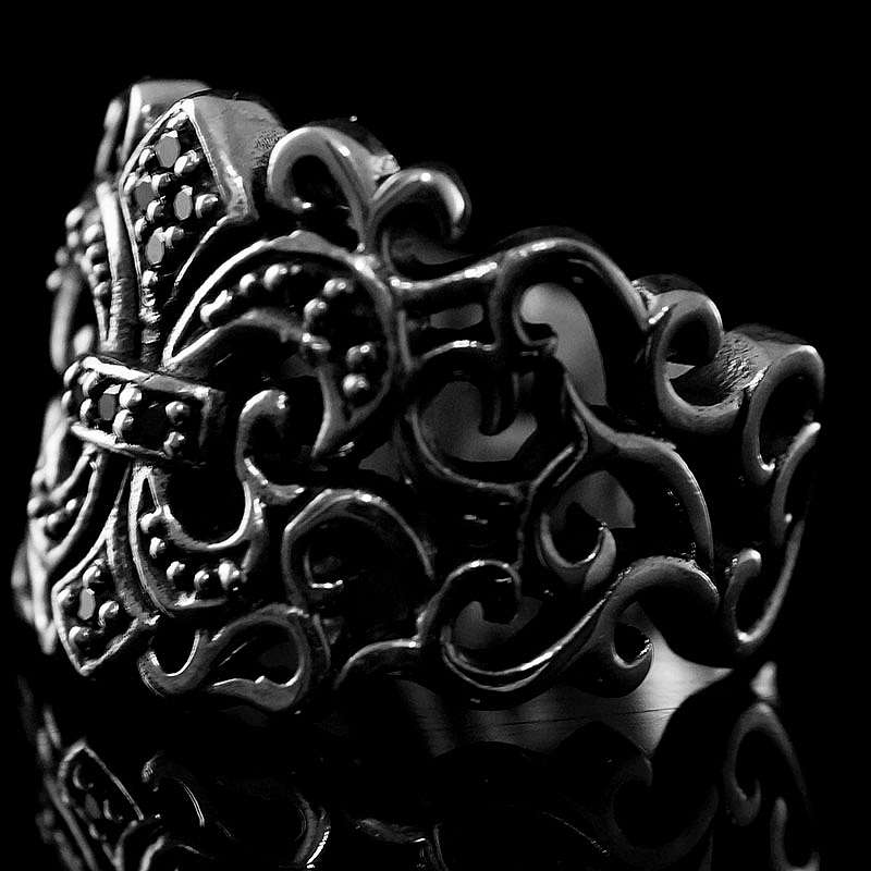 Lilien Ring Mittelalterschmuck