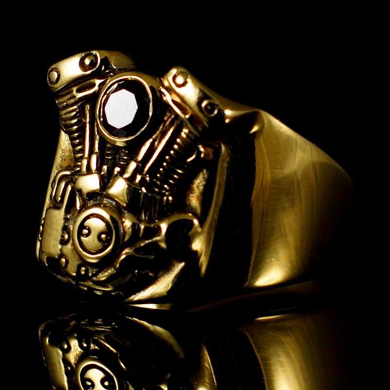 Ring V2 Motor aus Gold