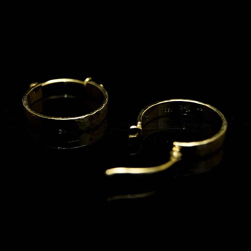 Edle Creolen Ohrringe aus Gold