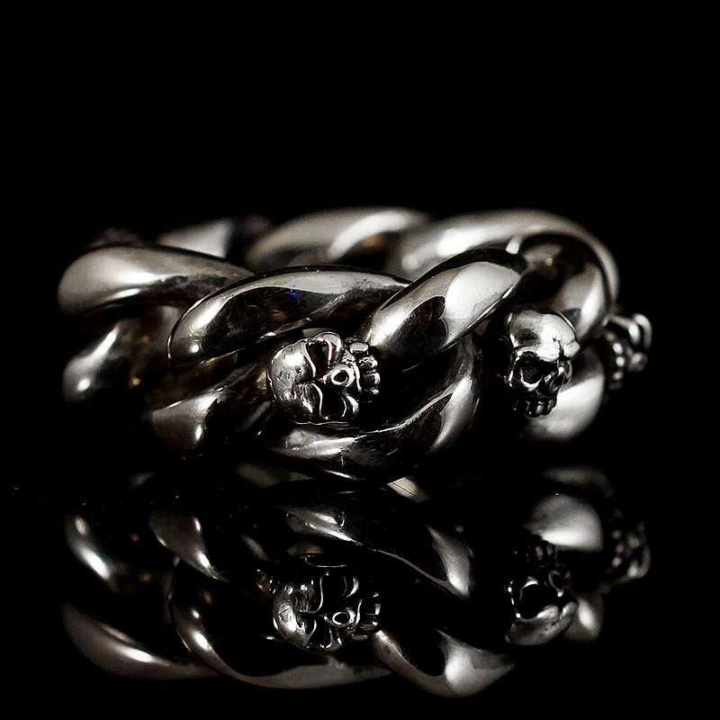 Einzelstck, Unikat, Panzer Totenkopfring