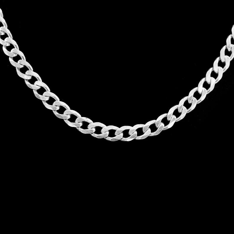 Panzerkette 8mm aus Sterling Silber