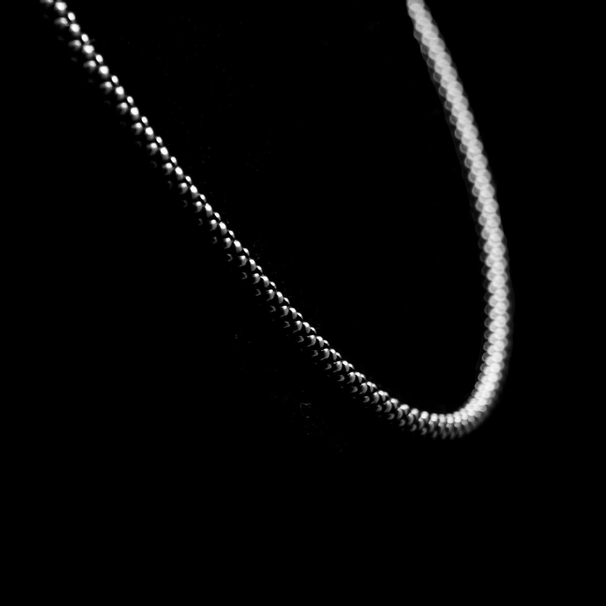 Zierliche Popcorn Kette 3mm Sterling Silber 925er