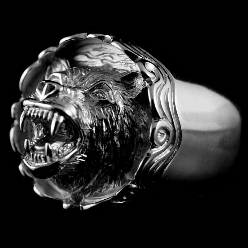 Ring mit Br massiv Silber