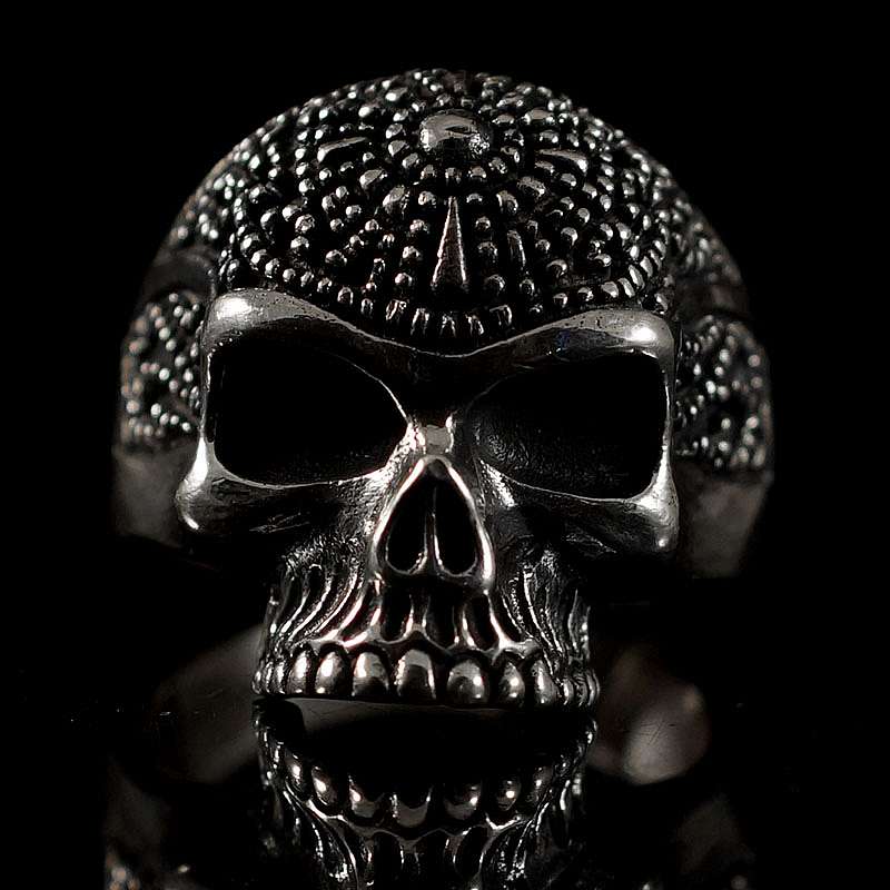 Biker Schmuck Totenkopfring