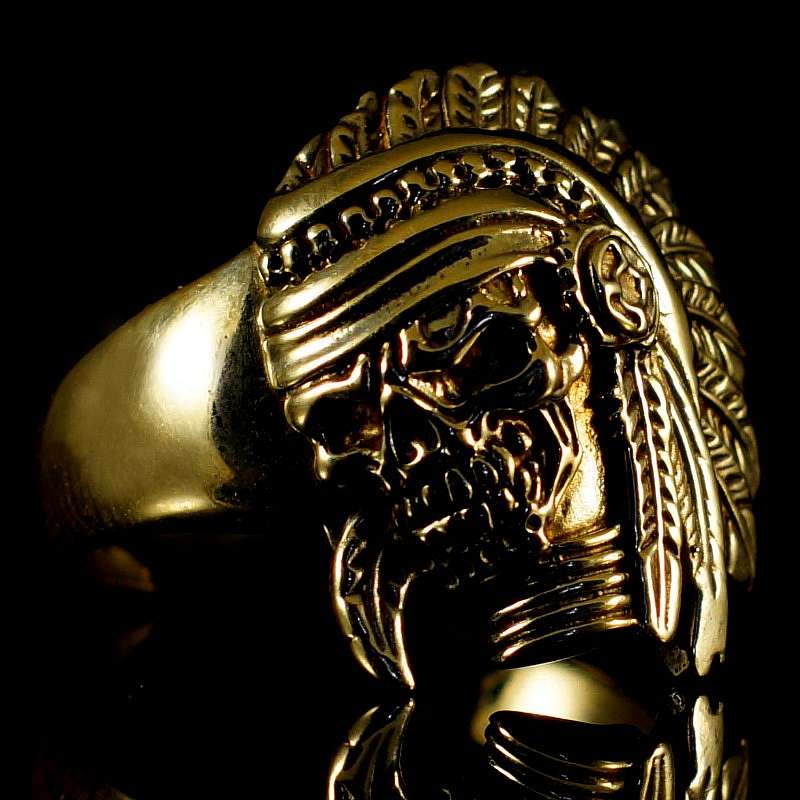 Indianer Ring aus Gold