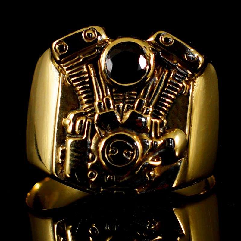 Ring V2 Motor aus Gold