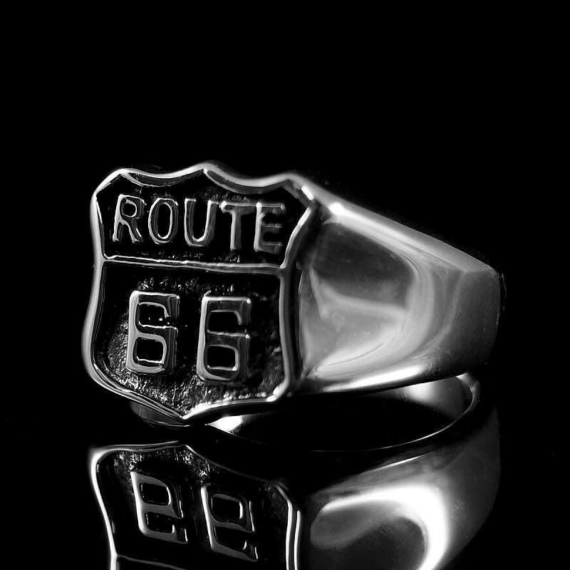 Route 66 Ring aus Sterling Silber