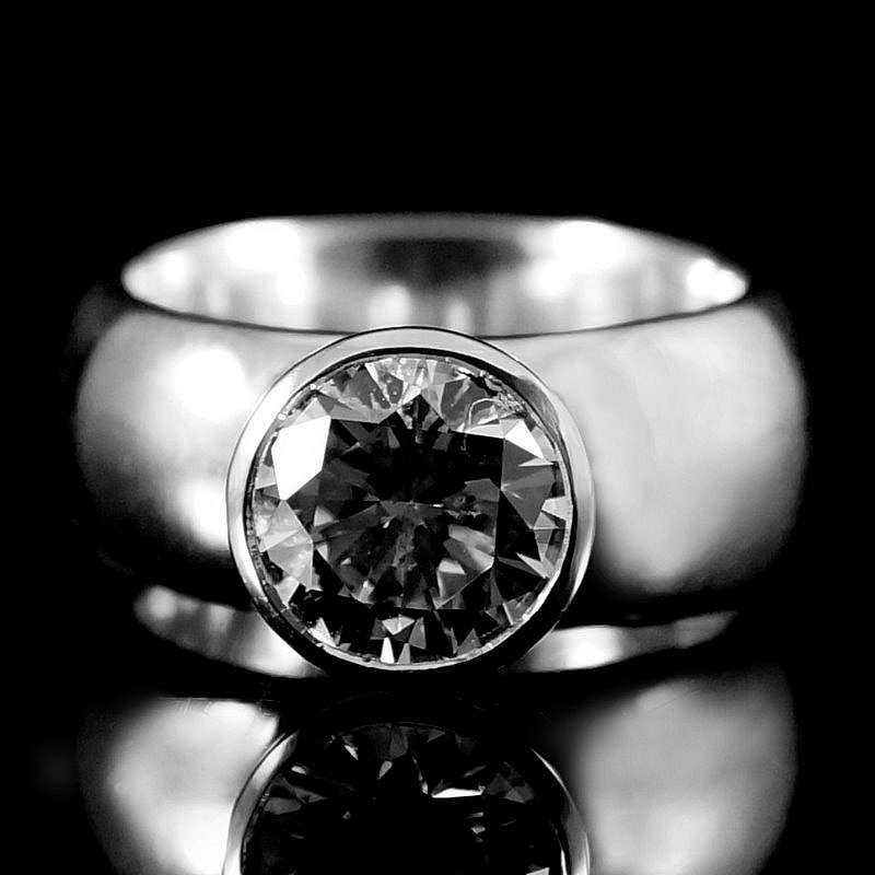 Silberring mit Spinell oder Zirkonia